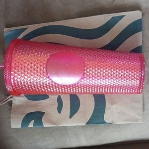Starbucks Neon Hot Pink Studded Cold Cup Tumbler